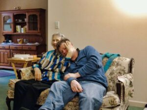 Grandma & Me On Couch